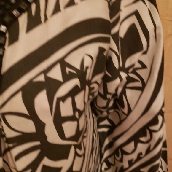 Sandy Starkman Black White Elegant Blouse Large - Picture 5 of 8